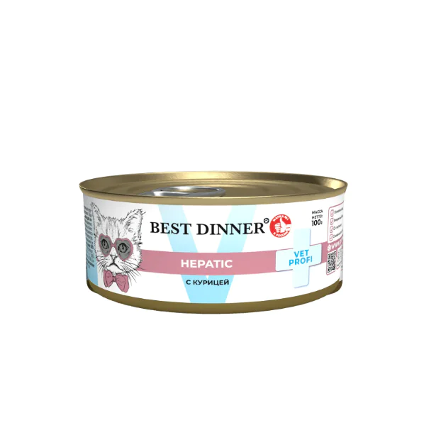 Паштет 100гр Best Dinner Vet Profi Hepatic для кошек при заболевании печени с курицей 6821 1 Паштет 100гр Best Dinner Vet Profi Hepatic для кошек при заболевании печени с курицей 6821 1