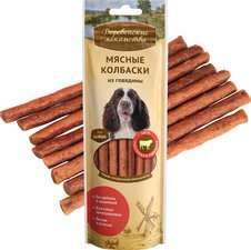 Лакомство "Деревенские Лакомства" для собак мясные колбаски из говядины 45гр/79711298 1 Лакомство "Деревенские Лакомства" для собак мясные колбаски из говядины 45гр/79711298 1
