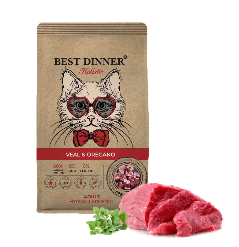 Пачка 1,5 кг Best Dinner Adult Cat VEAL&OREGANO для взр.кошек,гипо/сенсибл,телят/орегано 2786 1 Пачка 1,5 кг Best Dinner Adult Cat VEAL&OREGANO для взр.кошек,гипо/сенсибл,телят/орегано 2786 1