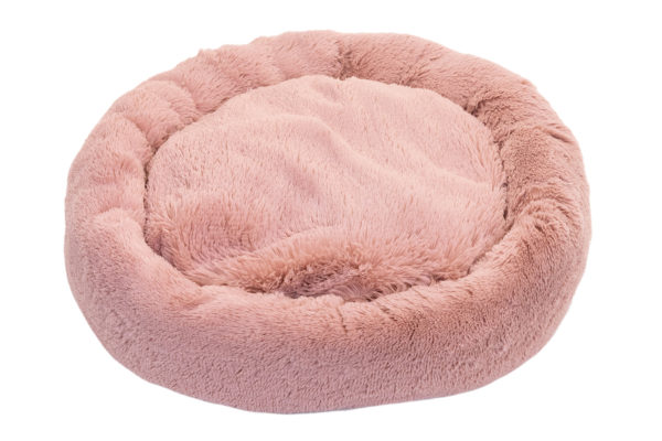 Лежак для животных cloud №1 45*45*18см(иск.мех) розовый