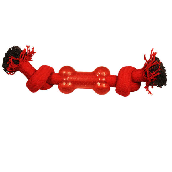 triol Игрушка для собак "Веревка канат, 2 узла и кость", 240мм 1548