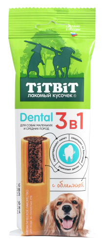TITBIT Профилактическое лакомство DENTAL 3в1 с облепихой д/собак мелких и средних пород 110 г 025857 1 TITBIT Профилактическое лакомство DENTAL 3в1 с облепихой д/собак мелких и средних пород 110 г 025857 1