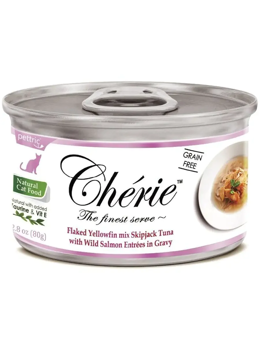 Консерва 80г Cherie тунец с курицей в подливе 0340 1 Консерва 80г Cherie тунец с курицей в подливе 0340 1