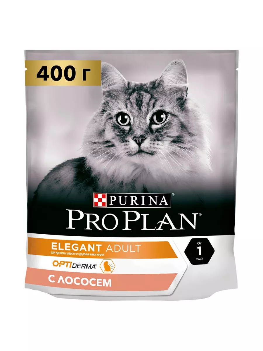 Пачка 400гр PRO PLAN для кошек Элегант с лососем 6867 1 Пачка 400гр PRO PLAN для кошек Элегант с лососем 6867 1
