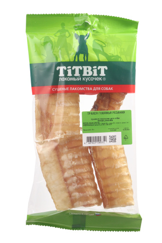 TITBIT Трахея говяжья резаная - мягкая упаковка лакомство для собак 70г 0351 1 TITBIT Трахея говяжья резаная - мягкая упаковка лакомство для собак 70г 0351 1