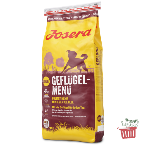 Мешок 15 кг JOSERA Poultry Menu GEFLUGEL-MENU для взрослых собак,курица 1633 1 Мешок 15 кг JOSERA Poultry Menu GEFLUGEL-MENU для взрослых собак,курица 1633 1
