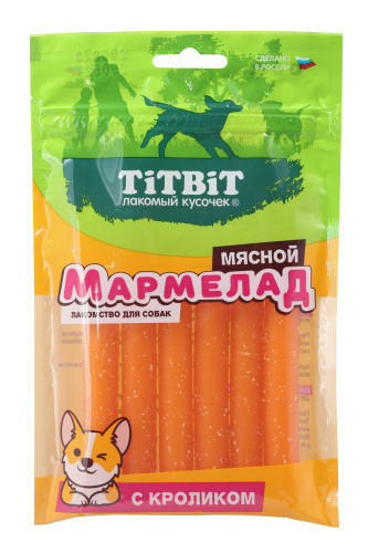 TITBIT Мармелад мясной лакомство для собак с кроликом 120 г 026229 1 TITBIT Мармелад мясной лакомство для собак с кроликом 120 г 026229 1