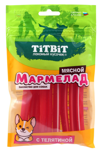 TITBIT Мармелад мясной лакомство для собак с телятиной 120 г 026212 1 TITBIT Мармелад мясной лакомство для собак с телятиной 120 г 026212 1