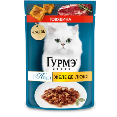Пауч 75гр ГУРМЭ ПЕРЛ ДеЛюкс Говядина желе 26шт/уп 7033 1 Пауч 75гр ГУРМЭ ПЕРЛ ДеЛюкс Говядина желе 26шт/уп 7033 1